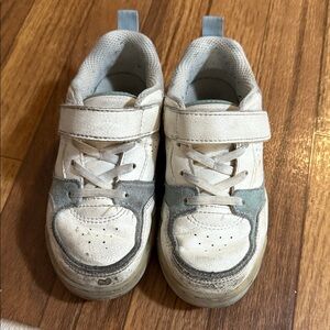 Zara Kids Cream and Gray Velcro Sneakers